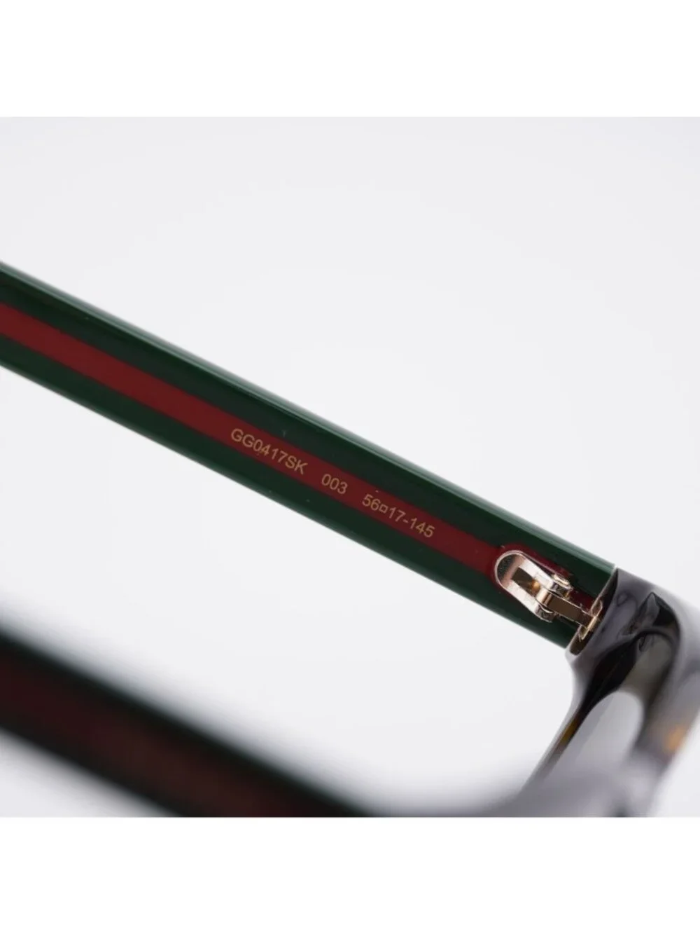 Gucci GG0417SK 003 Sunglasses Havana Square Frame, Brown Lenses